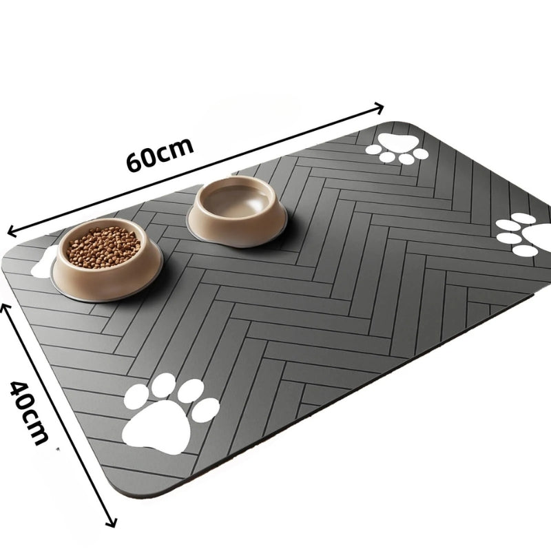 Absorbent Polymer Placemat for Pets