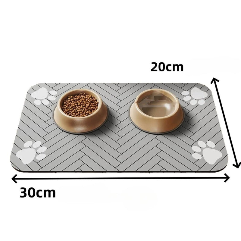 Absorbent Polymer Placemat for Pets