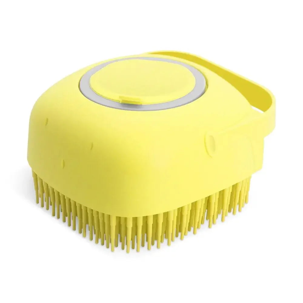 Silicone bath brush for dogs