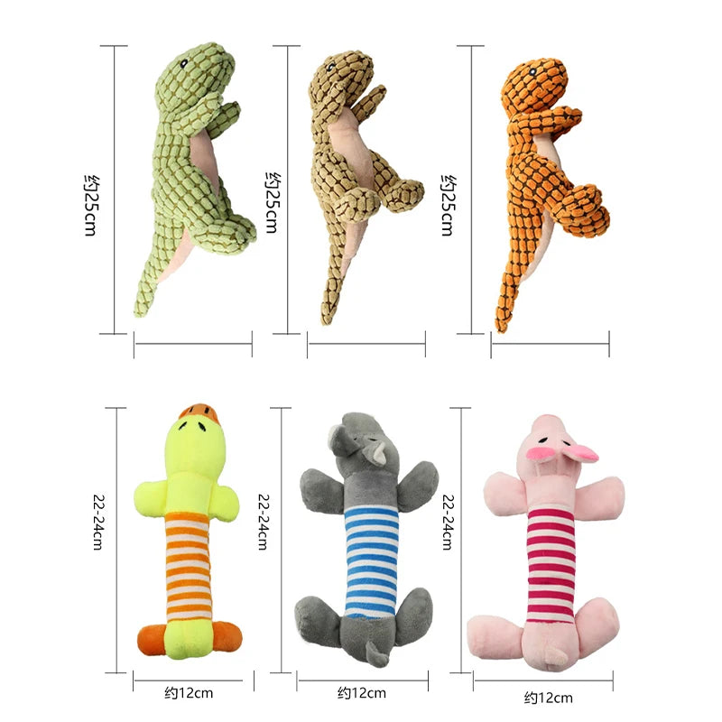 plush toy in the shape of animals for dog