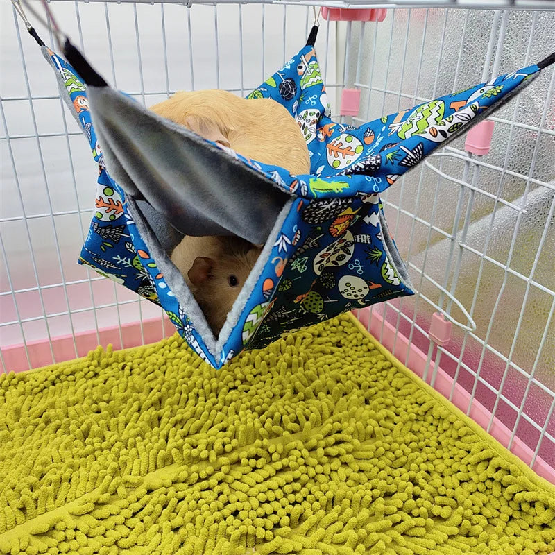 Double-layer plush hammock