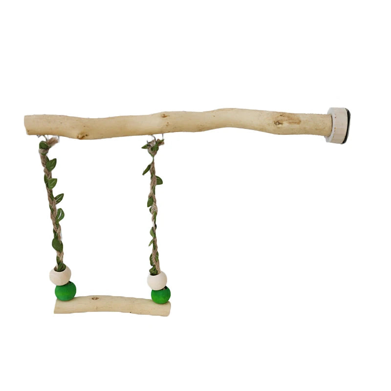 Double-layer swing toy for parrot