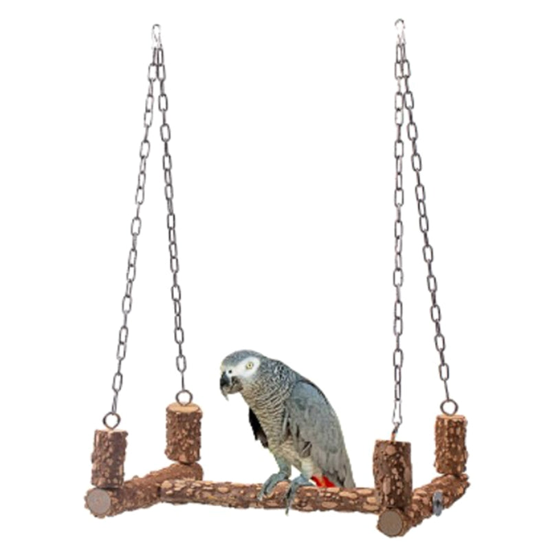 Wooden perch for birds