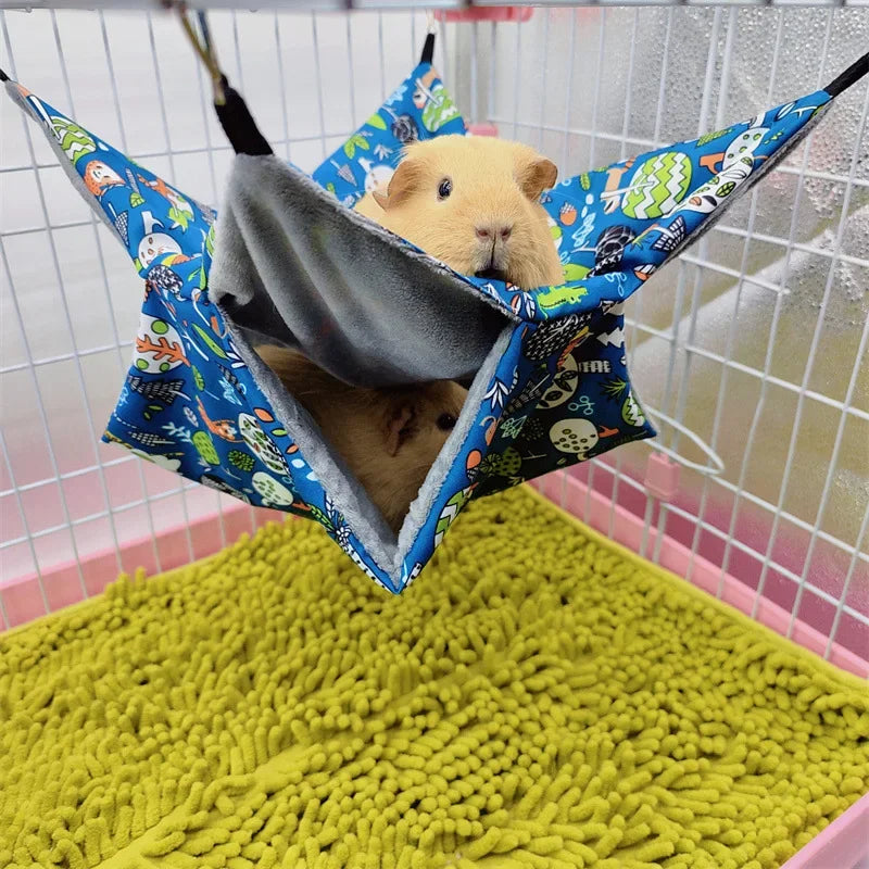 Double-layer plush hammock