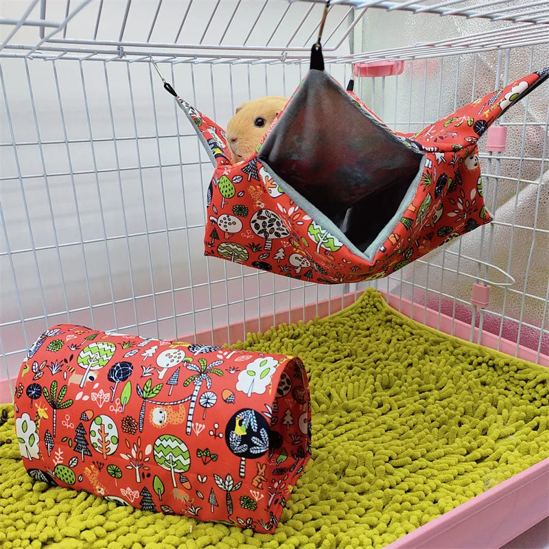 Double-layer plush hammock