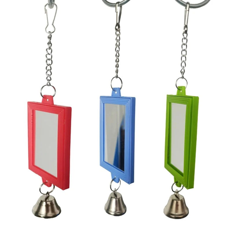 Mirrors for birds with bells