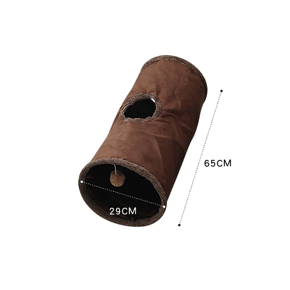 Long suede tunnel for cat