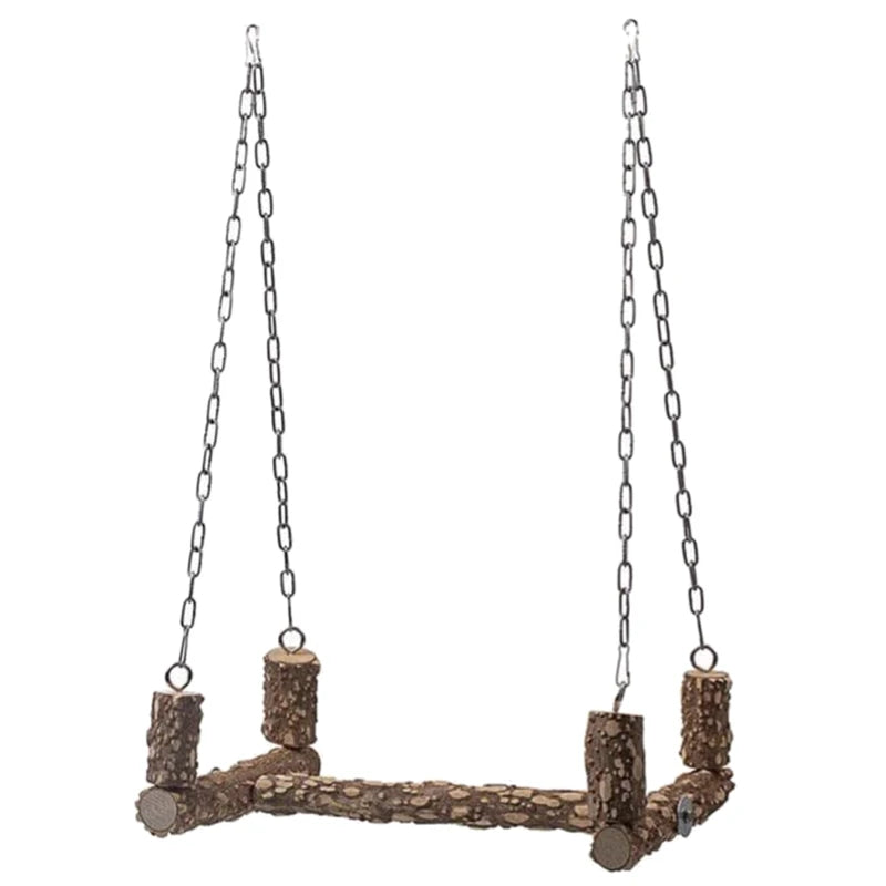Wooden perch for birds