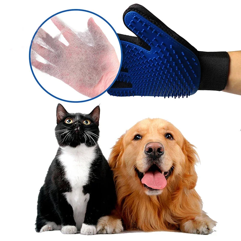 Silicone grooming gloves