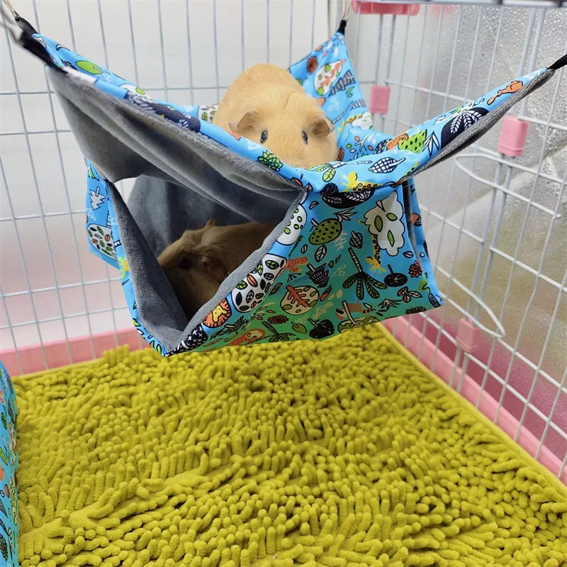 Double-layer plush hammock