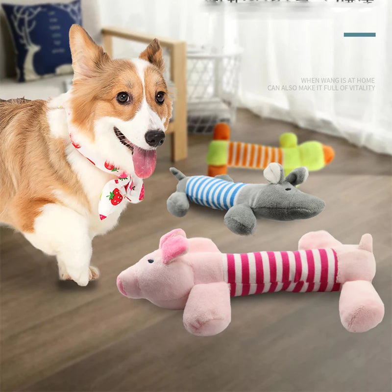 plush toy in the shape of animals for dog