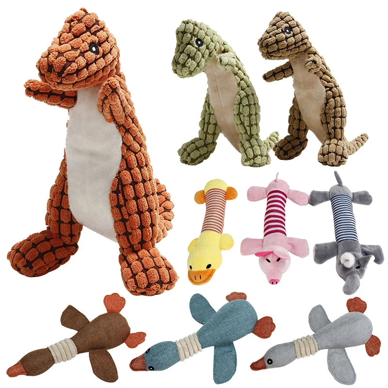 plush toy in the shape of animals for dog