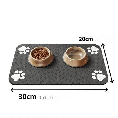 Absorbent Polymer Placemat for Pets 