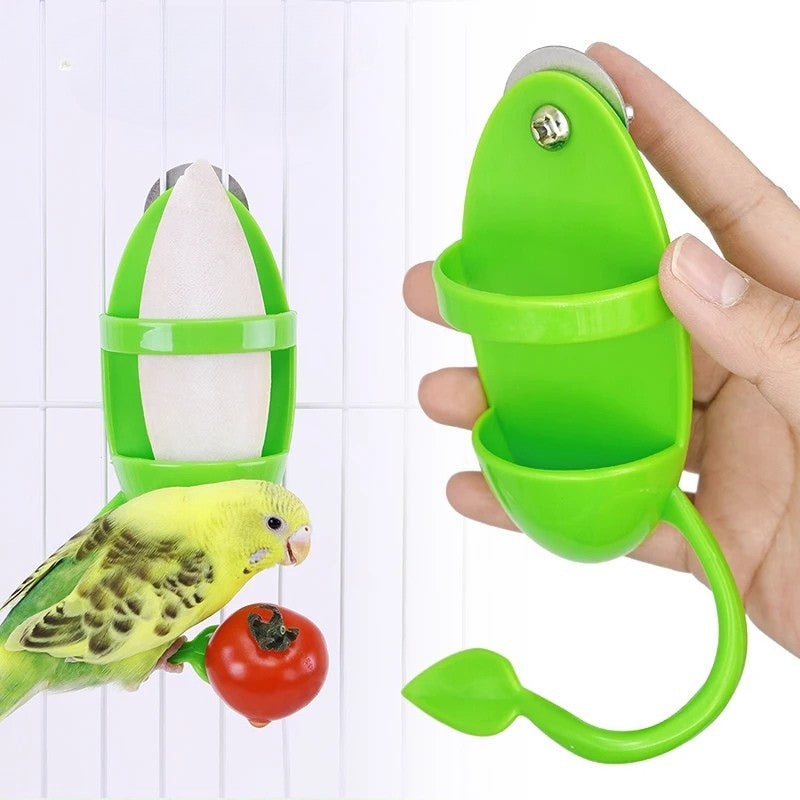 Plastic parrot feeder 