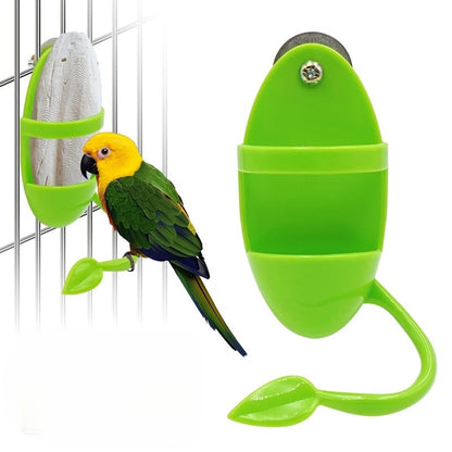 Plastic parrot feeder 