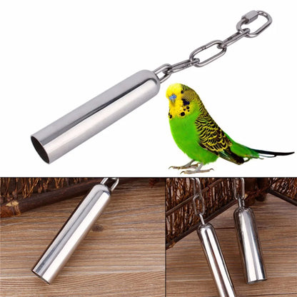 Stainless steel bell for pet birds 