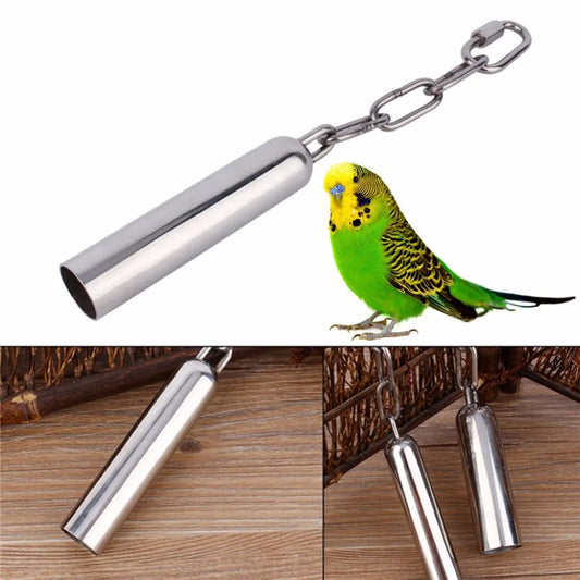 Stainless steel bell for pet birds 
