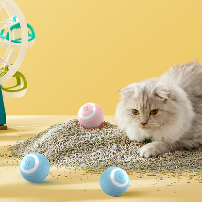 Electric ball with automatic movement for cats 