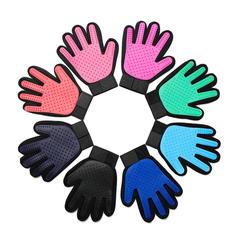 Silicone grooming gloves 