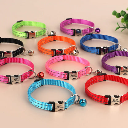 Personalized printed cat collar 