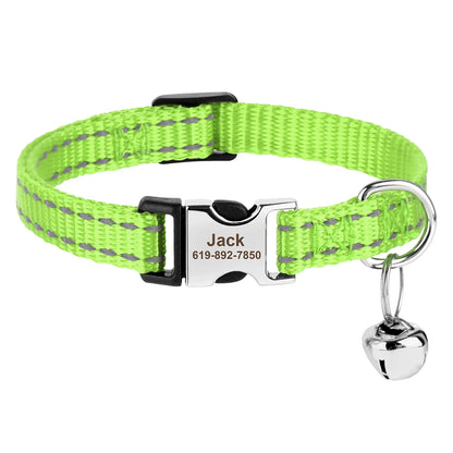 Personalized printed cat collar 