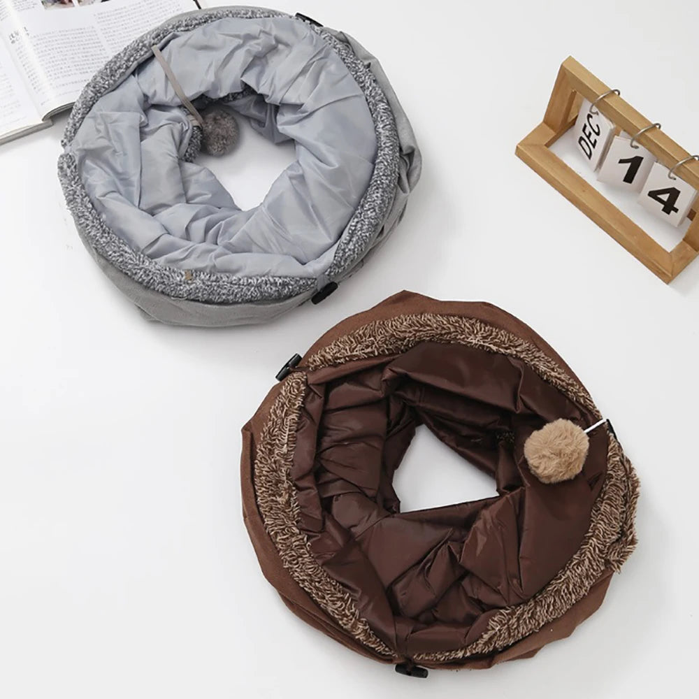 Long suede tunnel for cat 