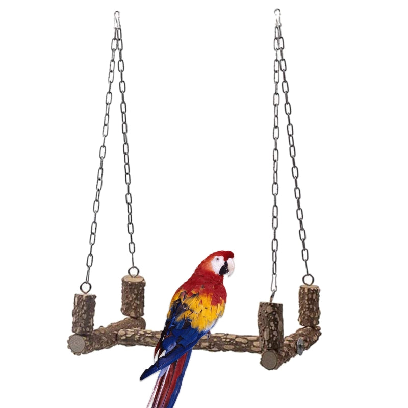 Wooden perch for birds 