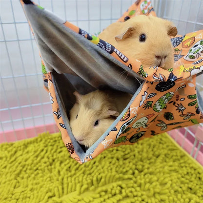 Double-layer plush hammock 