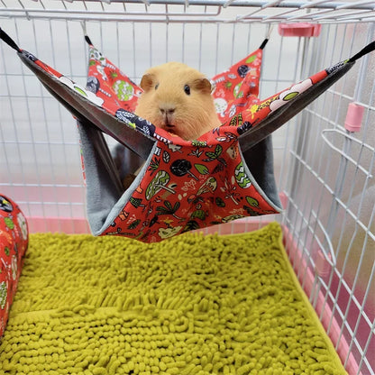 Double-layer plush hammock 