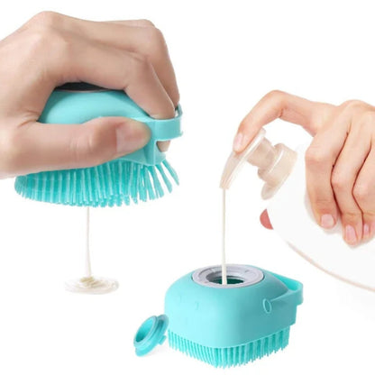 Silicone bath brush for dogs 