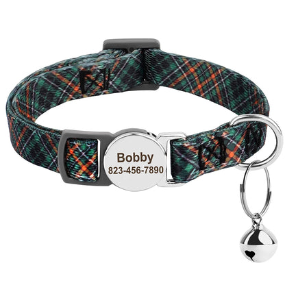 Personalized printed cat collar 