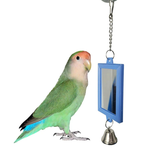 Mirrors for birds with bells 