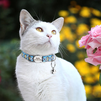 Personalized printed cat collar 