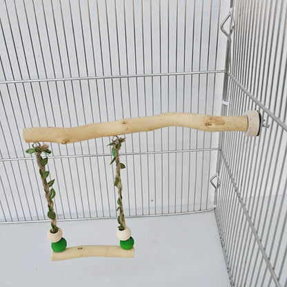 Double-layer swing toy for parrot 