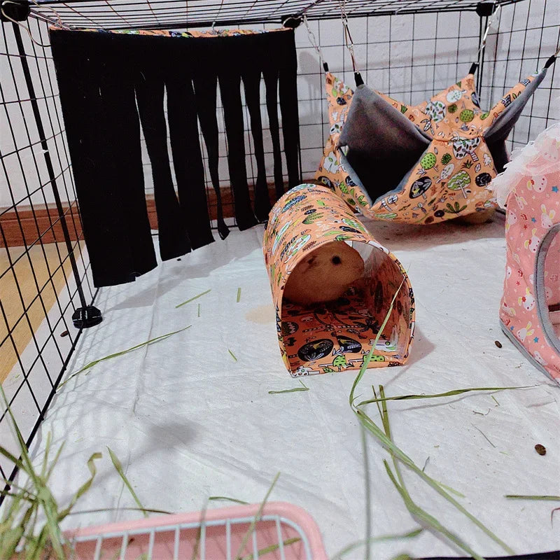 Double-layer plush hammock 