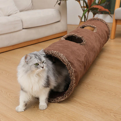 Long suede tunnel for cat 