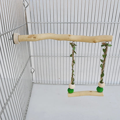 Double-layer swing toy for parrot 