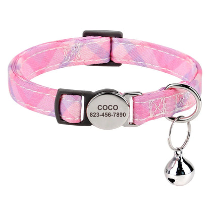 Personalized printed cat collar 