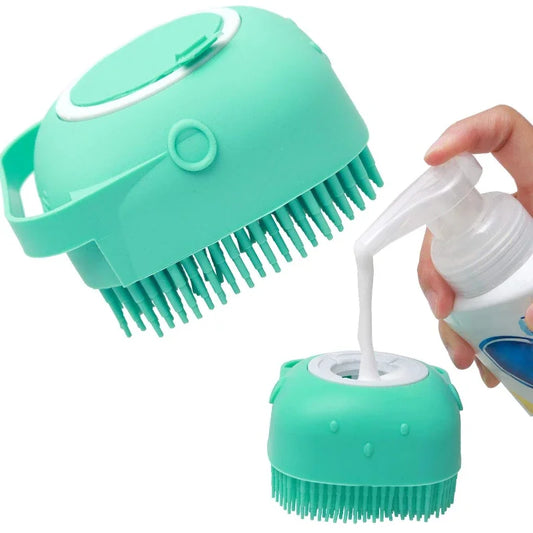 Silicone bath brush for dogs 