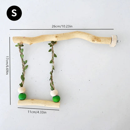 Double-layer swing toy for parrot 