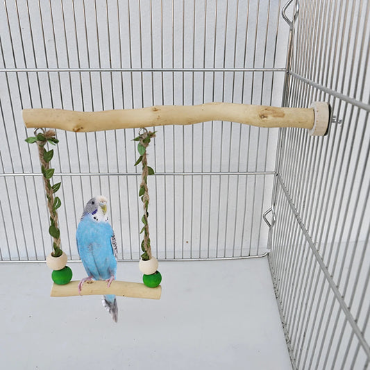 Double-layer swing toy for parrot 