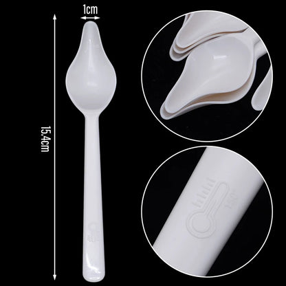 Plastic feeding spoons for baby birds 
