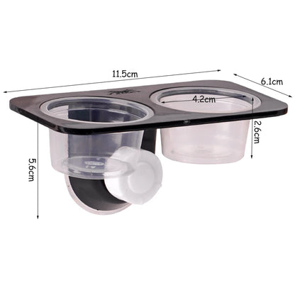 Reptile feeder with suction cup 