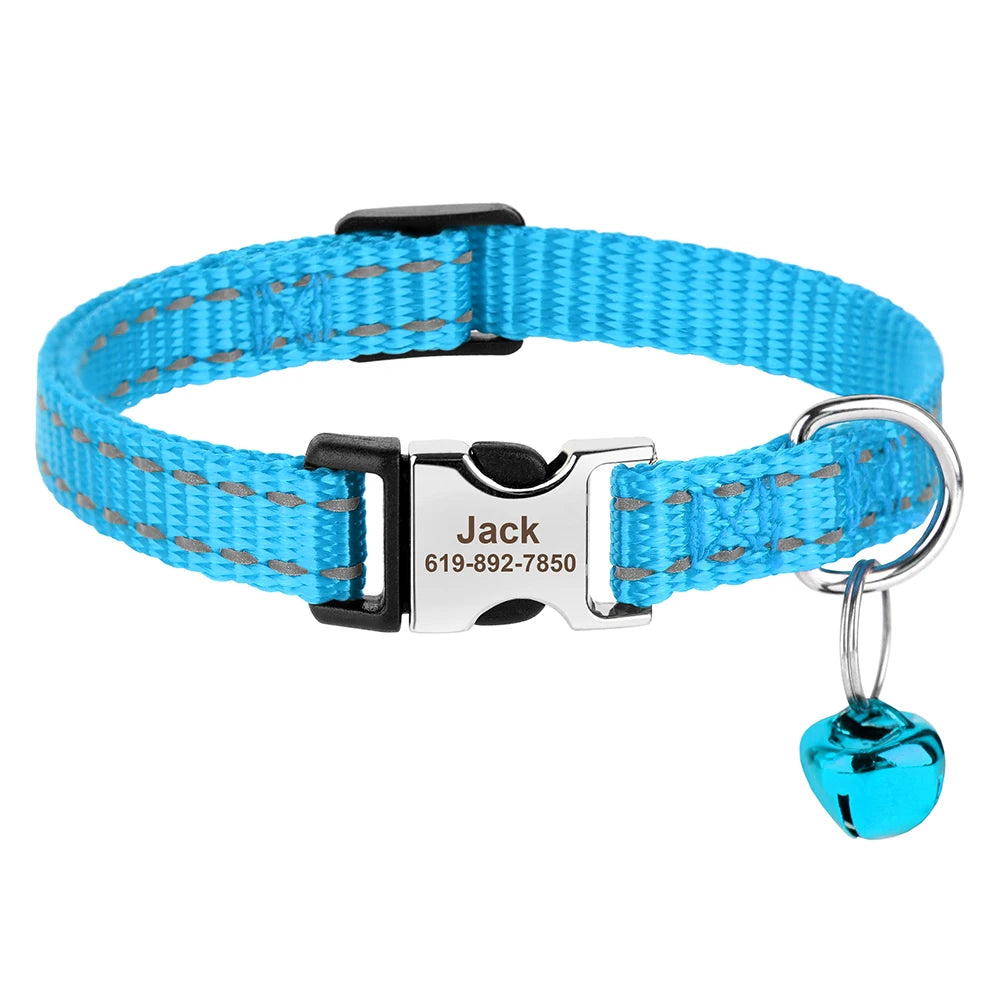 Personalized printed cat collar 