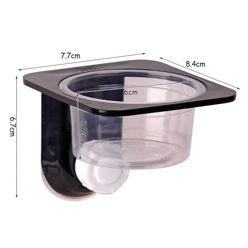Reptile feeder with suction cup 