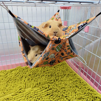 Double-layer plush hammock 