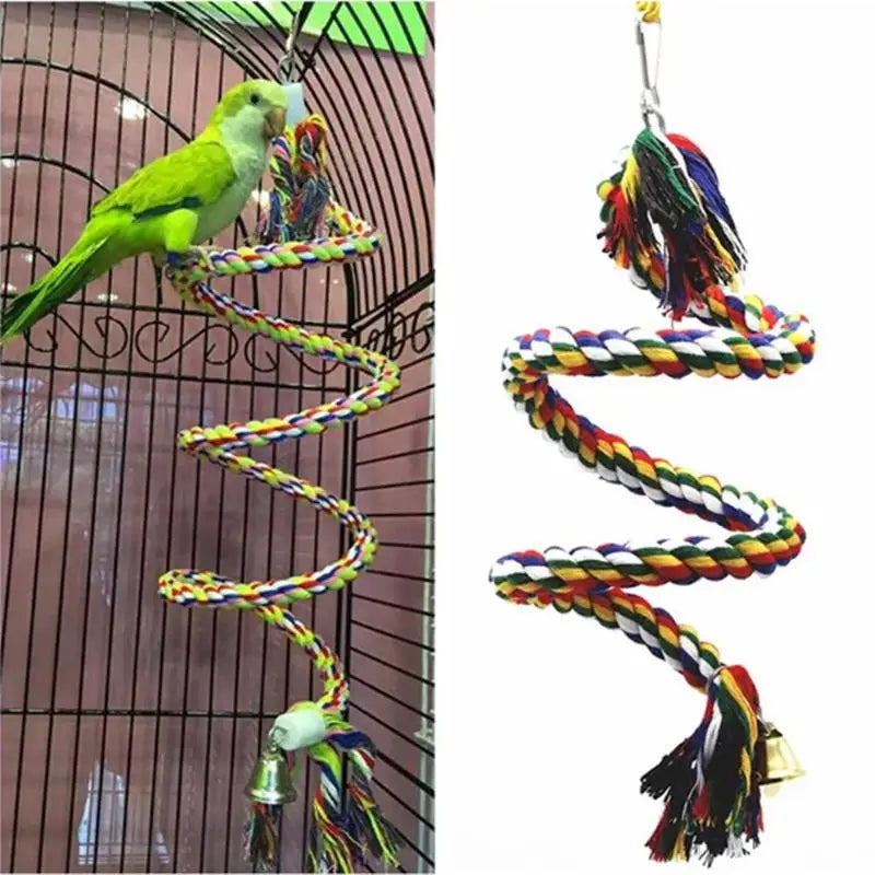 Braided parrot toy in UL 