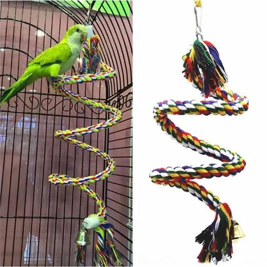 Braided parrot toy in UL 