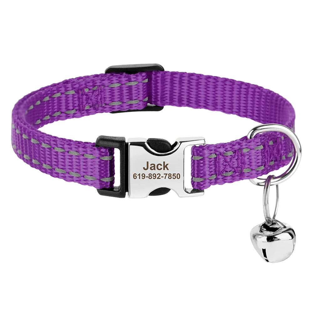 Personalized printed cat collar 