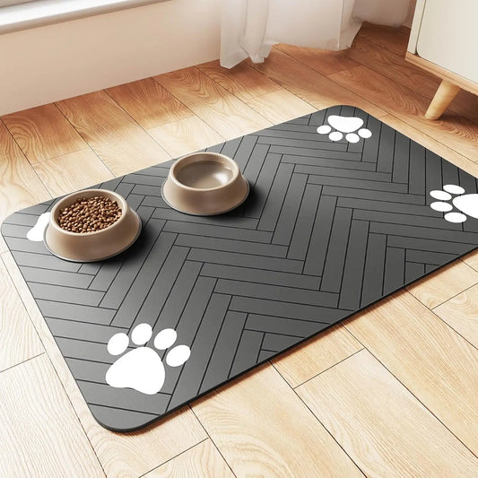 Absorbent Polymer Placemat for Pets 